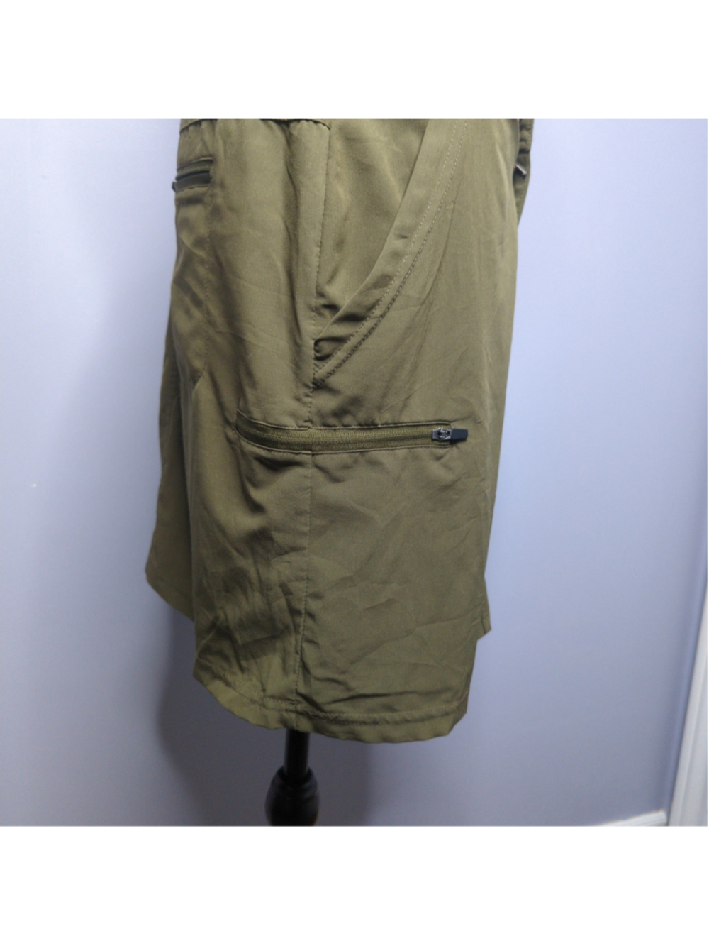 Mountain & Isles Olive Green Woven Hiking Utility Skort - Women's Medium - Picture 4 of 15